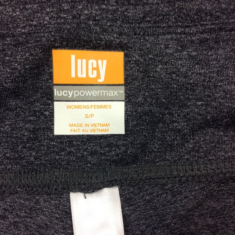 Lucy Activewear Small Heathered Gray Crop Leggings - Picture 8 of 8